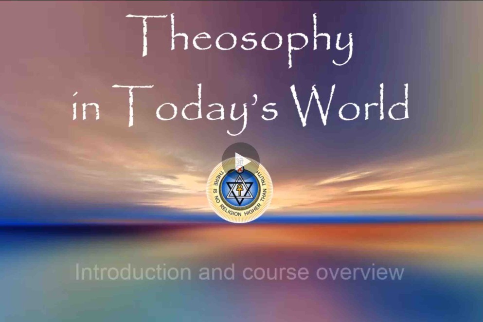 Theosophy in Todays World